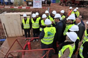 Comité de suivi de la gestion déléguée en visite des chantiers de Lydec